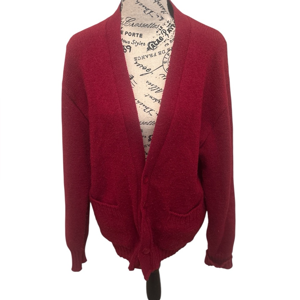 Puritan Deep Red Women's Cardigan